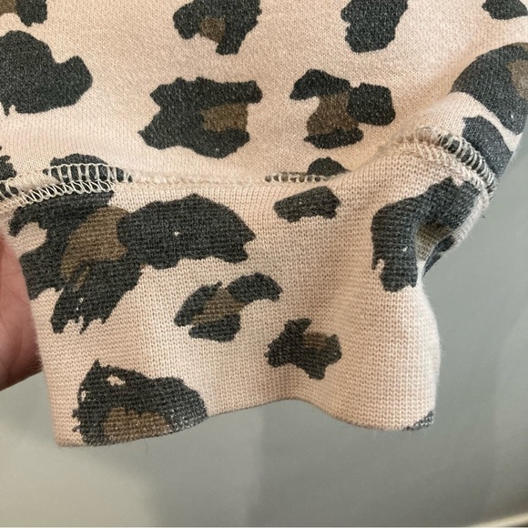 BRUNETTE THE LABEL Sz S/M “Blonde” Leopard Print Oversized Sweatshirt Top - Picture 4 of 10